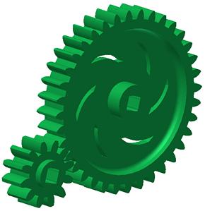 Spur Gears Spur gears have been used since ancient times. They are used primarily to transfer speed and torque between parallel shafts.