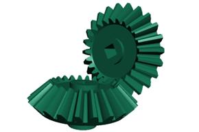 One downside to spur gears is that they are noisy due to the impacts of meshing teeth.