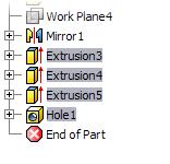 In this section of the exercise, you create a feature pattern of the