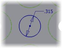 In this section of the exercise, you create the center feature on the gear. 1. On the Sketch panel, click Create 2D Sketch. 2. 3. 4. Select the front face of the gear. On the ViewCube, click Front.
