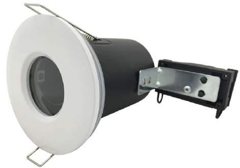 FIRE RATED DOWNLIGHTS STANDARD FIRE RATED 30, 60, 90 MINUTE TESTED Fixed - Fire Rated Die-Cast FIRE RATED GU10 DOWNLIGHT.