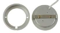STEEL 3W 280 6000K 60mm diameter 128mm 143mm 40mm Mounting Ring For DLC FOR USE WITH DC-ALU/DLC-SS ABOVE TO CONVERT TO