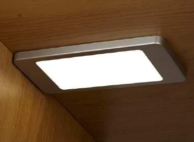 PERFECT FOR ILLUMINATING DOORS, SHELVES AND HIGHLIGHTING OBJECTS. AVAILABLE IN WARM WHITE OR NEUTRAL WHITE. SATIN SILVER FINISH.