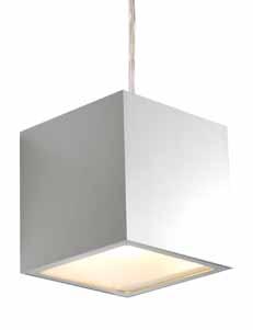 SUSPENSION Suspended fixture with direct light emission for halogen and metal halide lamps. Body made of painted extruded aluminium white or natural finish.