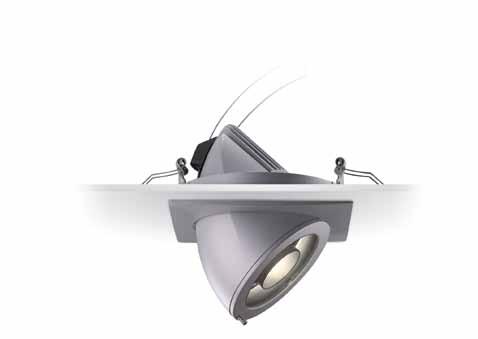 NAUTUS LARGE Extractable recessed projector for metal halide and halogen lamps. Die-cast aluminium outer ring.