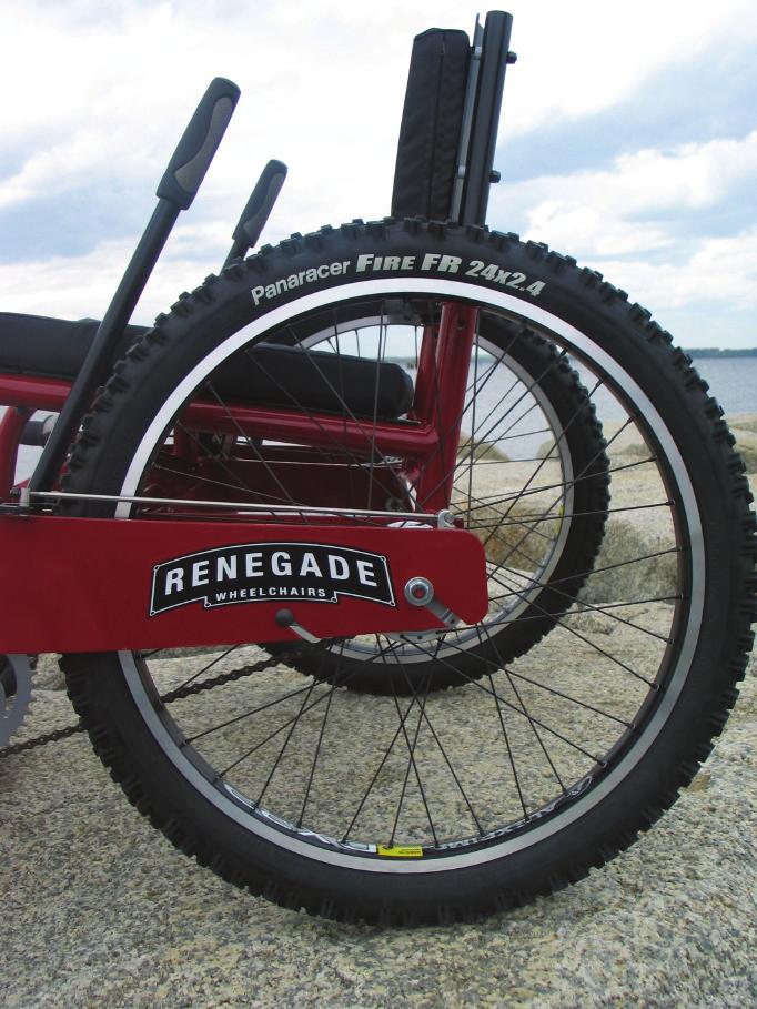 John Nunan, communications director for Alpha One, said Renegade Wheelchairs epitomizes his company's philosophy of independence for people with disabilities.