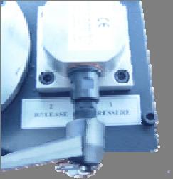 To depressurise, place the Release valve lever in the "release" position and the pressure is released