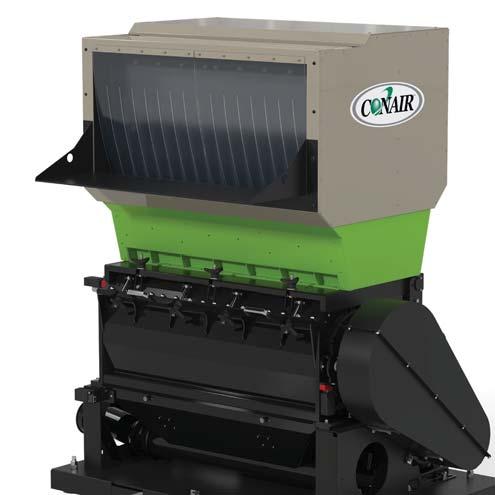 Powerful Design For Tough Applications Conair's Viper Granulator 17-Series granulators are versatile, rugged and designed for central or machine-side recycling of tough, injection molded parts; bulky