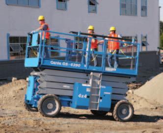 ELEVATED EFFICIENCY WITH INDUSTRY-LEADING DESIGN Genie s ever-expanding line of electric and rough terrain scissor
