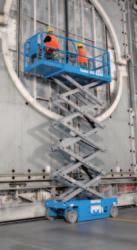Genie rough terrain scissor lifts also enhance productivity by providing exceptional traction, speed and
