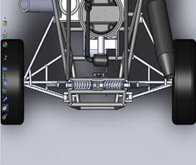 16 rear assembly system (top view) Fig: 3.16 represent rear assembly system (top view). 7.