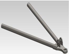 Analysis of Wishbone The wishbone are analyzed in Hyper mesh software as per dimension obtained from CATIA V5 after that A-Arm are analyzed in hyper mesh software for determining the stress,