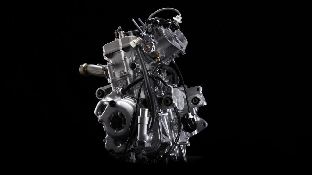 Genesis 4-stroke 2-Cylinder 499cc Sport Performance engine The Genesis engine is lightweight yet torquey, for quick acceleration.