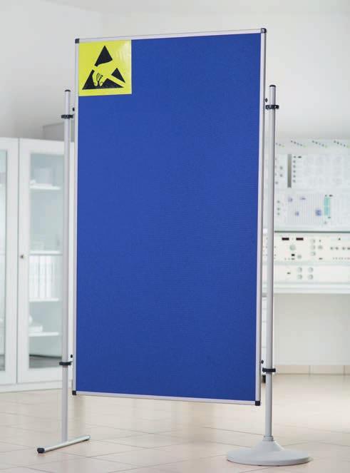 PIN BOARD / ROOM PARTITION Room Partition: Dimensions on demand, maximum size: 1000 x 1900mm oder 1200 x 1700mm.