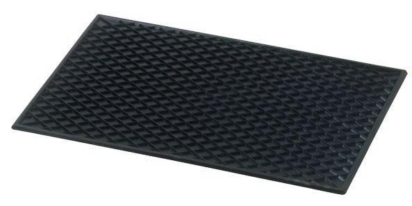 100 ANTISTATIC RUBBER GRID-MAT This solid rubber mat protects the bench top of sharpedged and sensible devices.