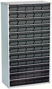 100 SMALL PART MAGAZINE ESD The drawers are made of conductive black plastics with carbon-fibres.