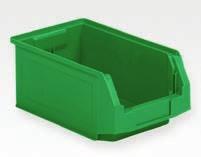 STORAGE BINS Storage bins made of polypropylene with lable holder and hooking strip for cross bin bars.