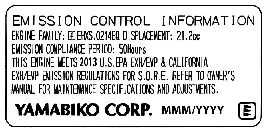 Emission Control (Exhaust & Evaporative) EPA 2010 and Later and/or C.A.R.B.