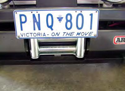 46. Fit number plate to bar.