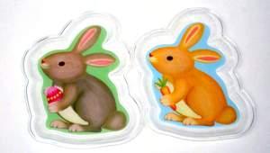 25 Clear Plate - Easter Bunny