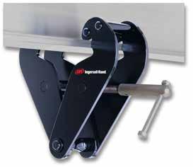 31 Service & Accessories Beam Clamps 1 10 metric ton Capacity Beam Clamp features: Beam Clamps provide a temporary or permanent mount to a wide range of tapered or flat beams.