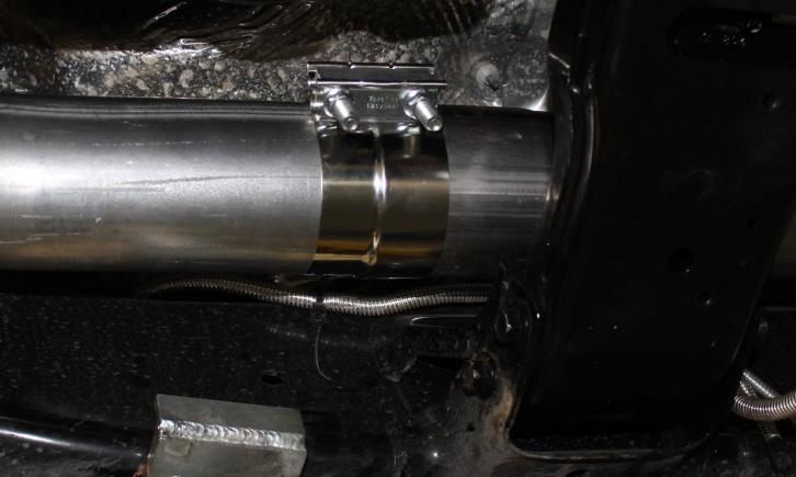 Exhaust pipes may need to be trimmed to connect with downpipe,
