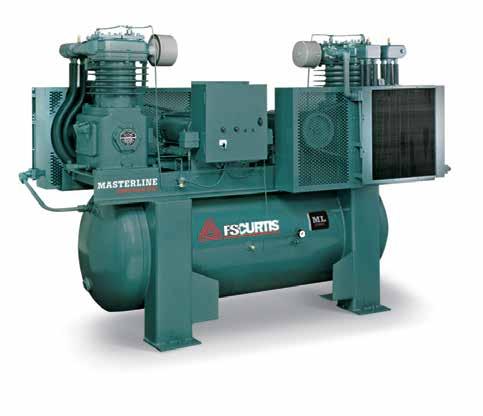 MASTERLINE PRESSURE LUBRICATED AIR COMPRESSORS 5 30HP No matter where you look, the FS-Curtis commitment to quality stands out.