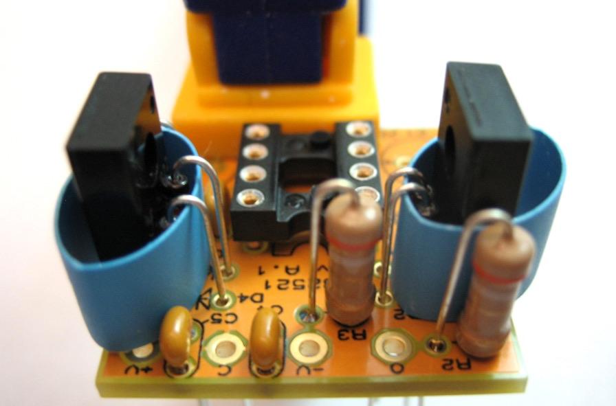 7. Insert all four diodes into their proper positions.