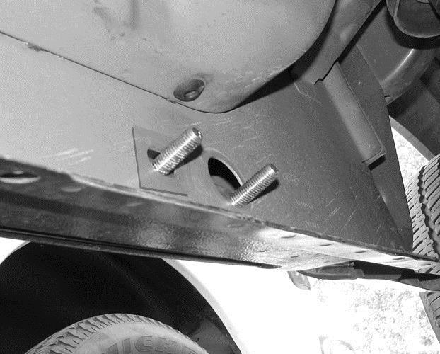 PASSENGER SIDE INSTALLATION PICTURED Insert the 12mm Double Bolt