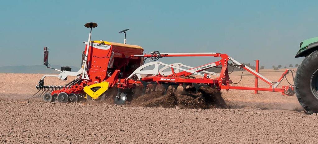 By combining a trailed TERRADISC or a trailed SYNKRO with an implement-mounted VITASEM seed drill, you gain maximum flexibility and