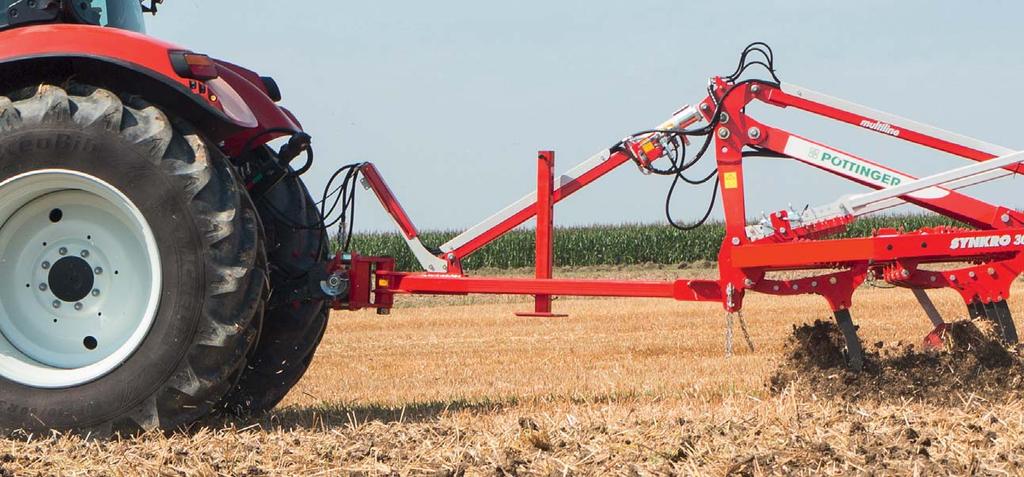 Flexible all-rounder The VITASEM seed drill can be mounted on the packer quickly and easily.