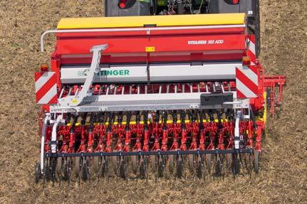 Disc spacing of 4.92" / 12.5 cm. Aggressive disc angle for reliable penetration into the soil.