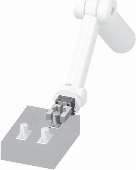 Small parts handling: Compact size, high gripping force, and extended jaw design facilitates finger attachment for smaller parts.