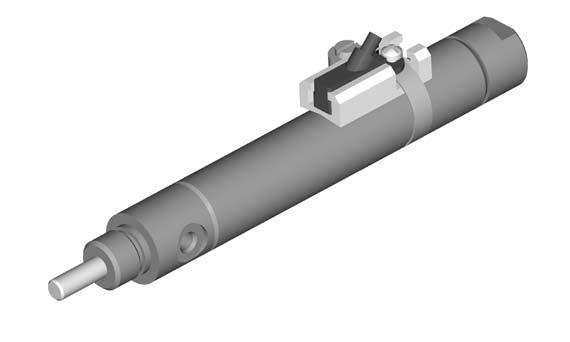 ISO 6432 Series Switch Information ISO 6432 Metric Mini Cylinders Global Switch Mounting Tie Rod Cylinders 1. Loosen band clamp and slide over both the bracket and cylinder. 2.
