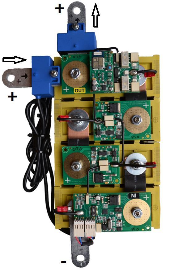 The picture below will show a basic setup of a 4 cell battery pack.