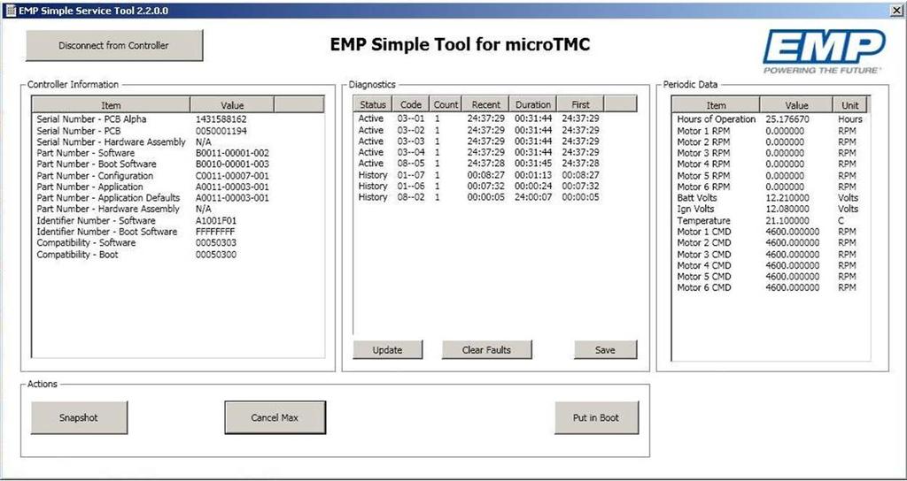 Explanation of Function Troubleshooting Use EMP Service Suite to communicate with the system, troubleshoot, and obtain fault information.