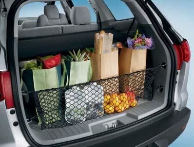 An available cargo net 2 helps keep bags and other items in place.