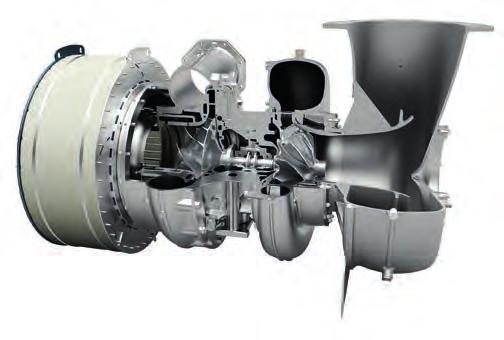 Technical data Turbine type Radial flow turbine Max. permissible temp. 650 C Pressure ratio up to 5.4 Suitable for HFO, MDO, gas MAN TCR Series Turbocharger programme Max.