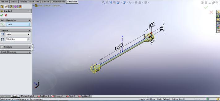 By using the extrude cut and mirror features we finally get the drive shaft model Finite Element Analysis Introduction calculating the strength and behaviour of engineering structures.