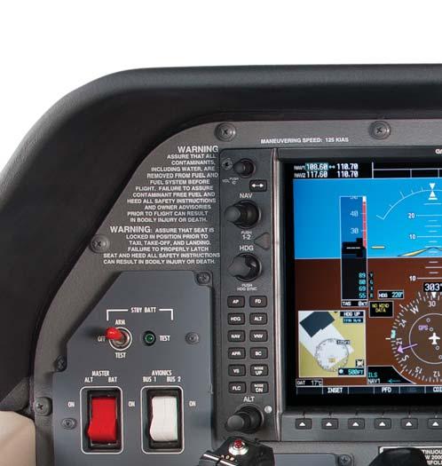 AVIONICS G1000: OVERVIEW Custom designed for Cessna, the all-glass Garmin