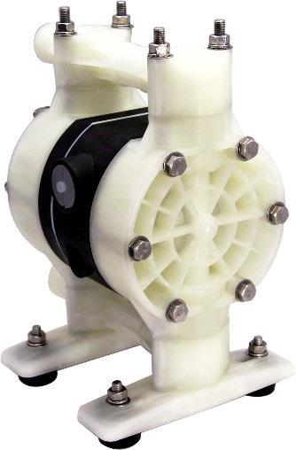 5 m (5 Feet) Ball valves Discharge Volume: 128 cc per cycle 400 Cycles per minute Ryton Air Motor (PPS), C-Spring Air Spool, Flat & Ball Check Valves,