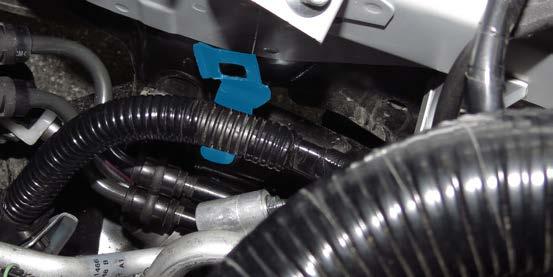 automatic transmissions to make room for intercooler hose installation.