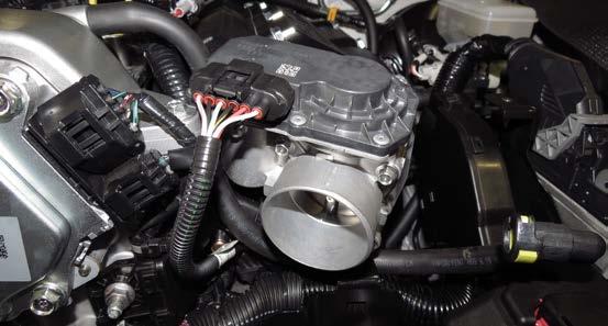 115. Apply silicone lubricant to the provided throttle body O-ring and install