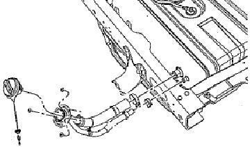 If applicable, remove inner frame support at right side of tank.