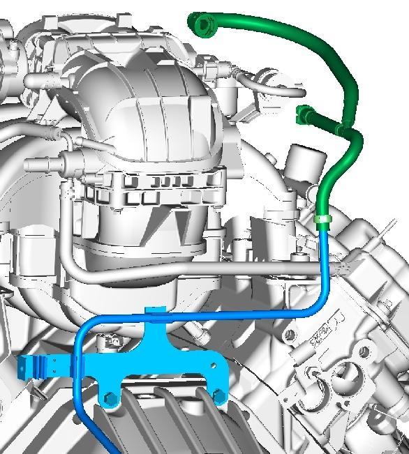 REMOVING OEM FORWARD FUEL SUPPLY LINE AND MODIFYING VAPOR LINE Refer to the Ford Workshop Manual, Section 310-01, Fuel Tank and Lines, for complete instructions on removing the original forward fuel