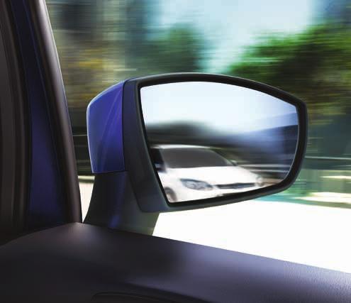 Fit almost anywhere with power-folding mirrors * that you guessed it fold in to make the new ECOSPORT a