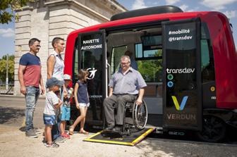 Verdun (France) 1 st transport service in France on the open road in a city centre for more than two months.