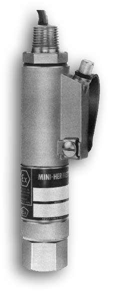 Mini-Hermet pressure switces are robust field-mounted instruments. The pressure sensing assembly is similar to a conventional SOR type.