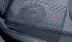 There s a CD changer and speakers, tweeters, a subwoofer or a complete sound pack to