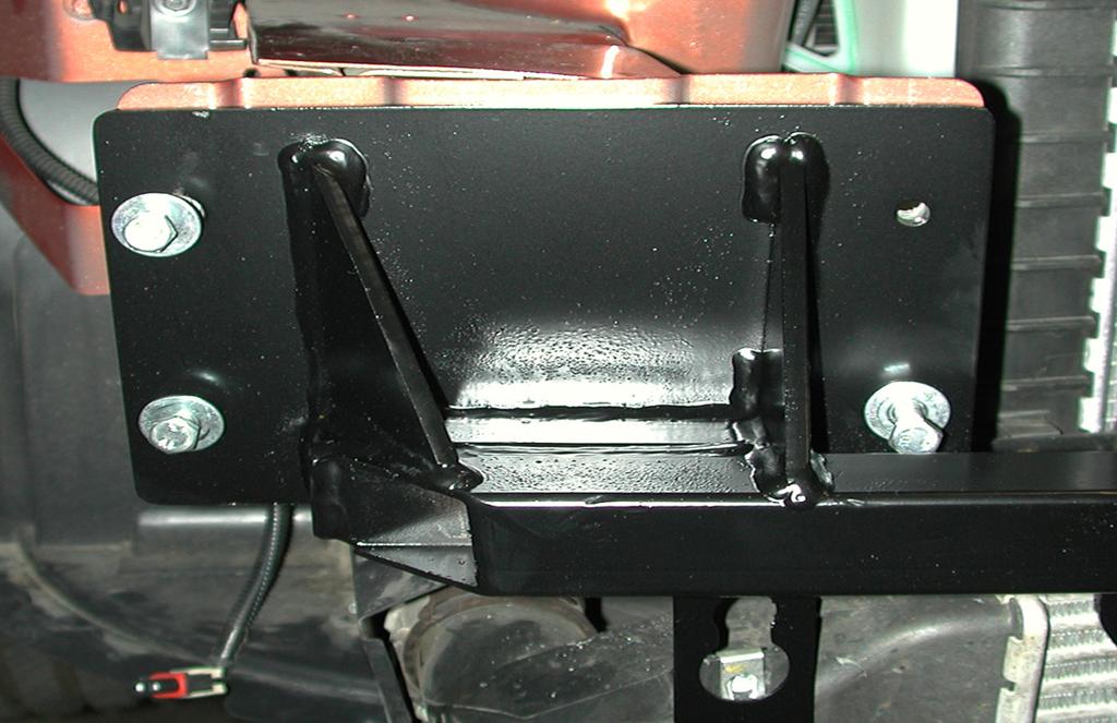 Note: the bumper core will not be replaced. Retain the bumper core so that it can be replaced if the bracket is ever removed. 9.